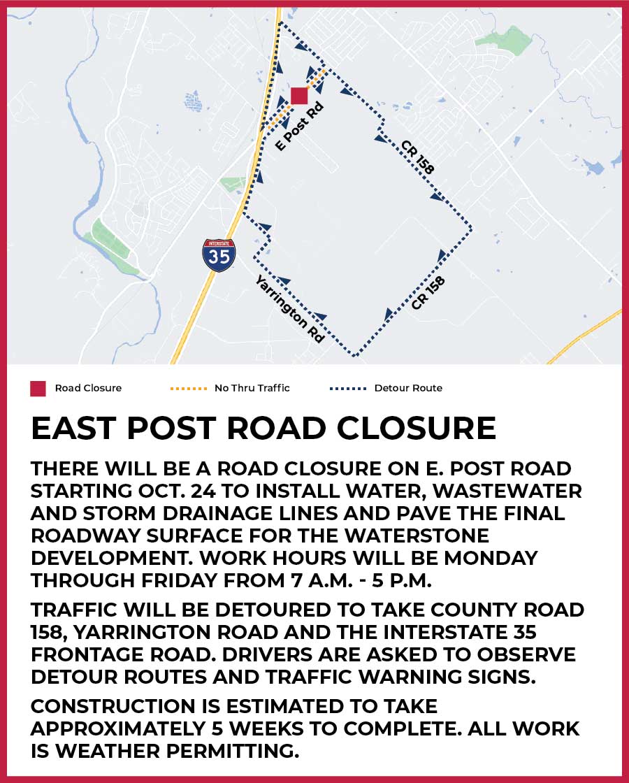 East Post Road Closure