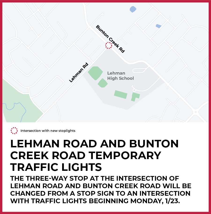 Lehman Bunton Intersection Traffic Light Installation