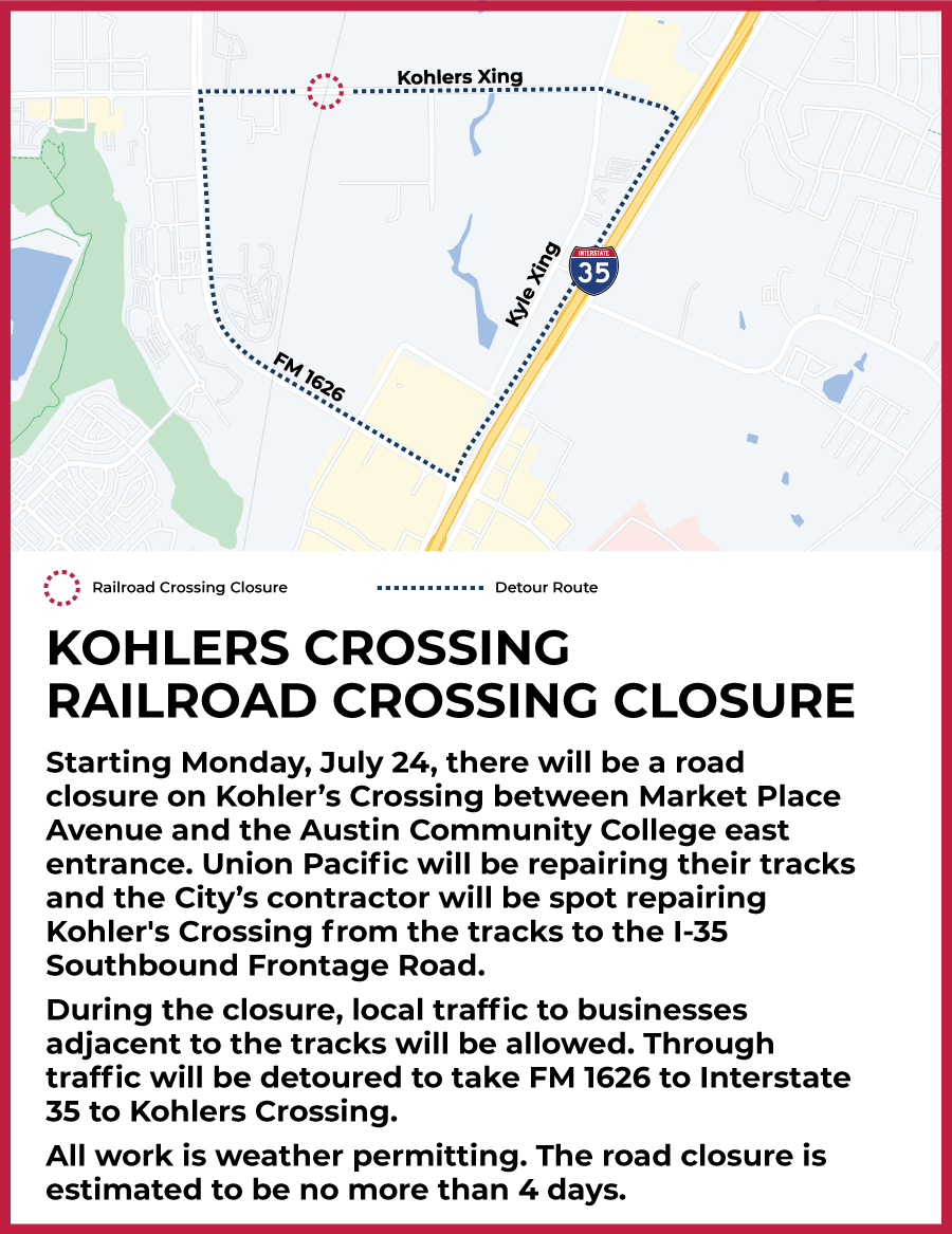 Kohlers Railroad Closure