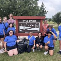 Kyle Area Youth Advisory Council (KAYAC) 2024 Park Cleanup at Lake Kyle