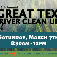 Great Texas River Cleanup 2020 poster