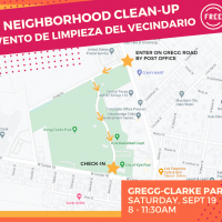 Neighborhood Clean-up drop off map
