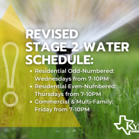 City of Kyle Revises Stage 2 Water Schedule
