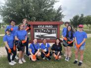  Kyle Area Youth Advisory Council (KAYAC) 2024 Park Cleanup at Lake Kyle