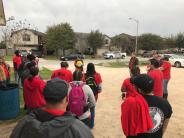 Volunteers for Great Texas River Cleanup in Kyle Texas