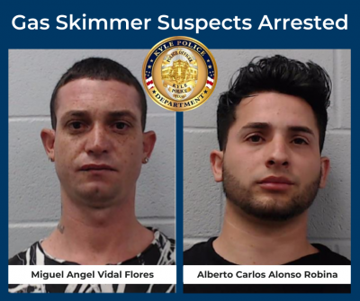 Kyle Police Department Arrests Two in Separate Gas Skimming Incidents 