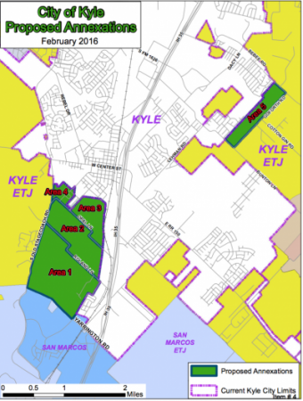 City of Kyle annexation process 2016