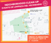 Neighborhood Clean-up drop off map